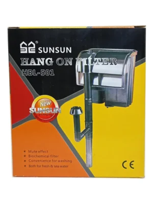 Sunsun HBL-501 Aquarium Hang On Filter | Power : 5W | Flow : 400L/H