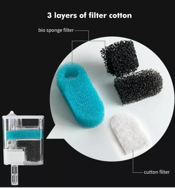 Cube One Aquarium Mini Hang On Filter - Image 4