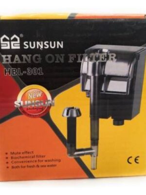 SUNSUN HBL-301 External Aquarium Hanging Filter Power : 3 Watts OutPut: 300 L/H